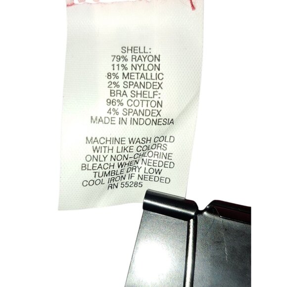 Express Womens Small Red Sparkly Top Christmas Holiday Style - Picture 2 of 5